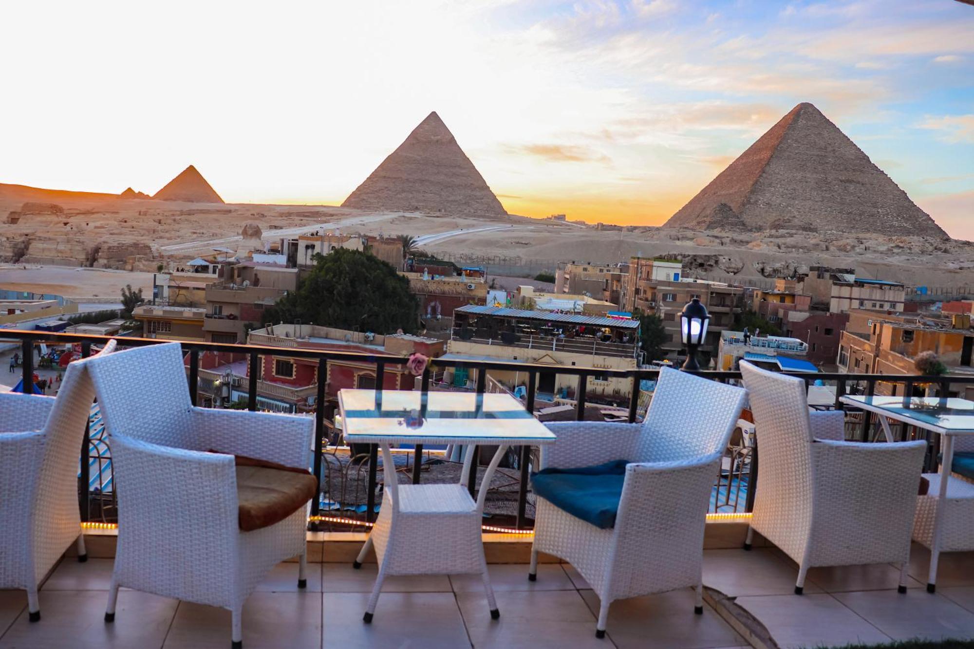 Golden Pyramids Inn Kafret el-Gabal Exterior foto