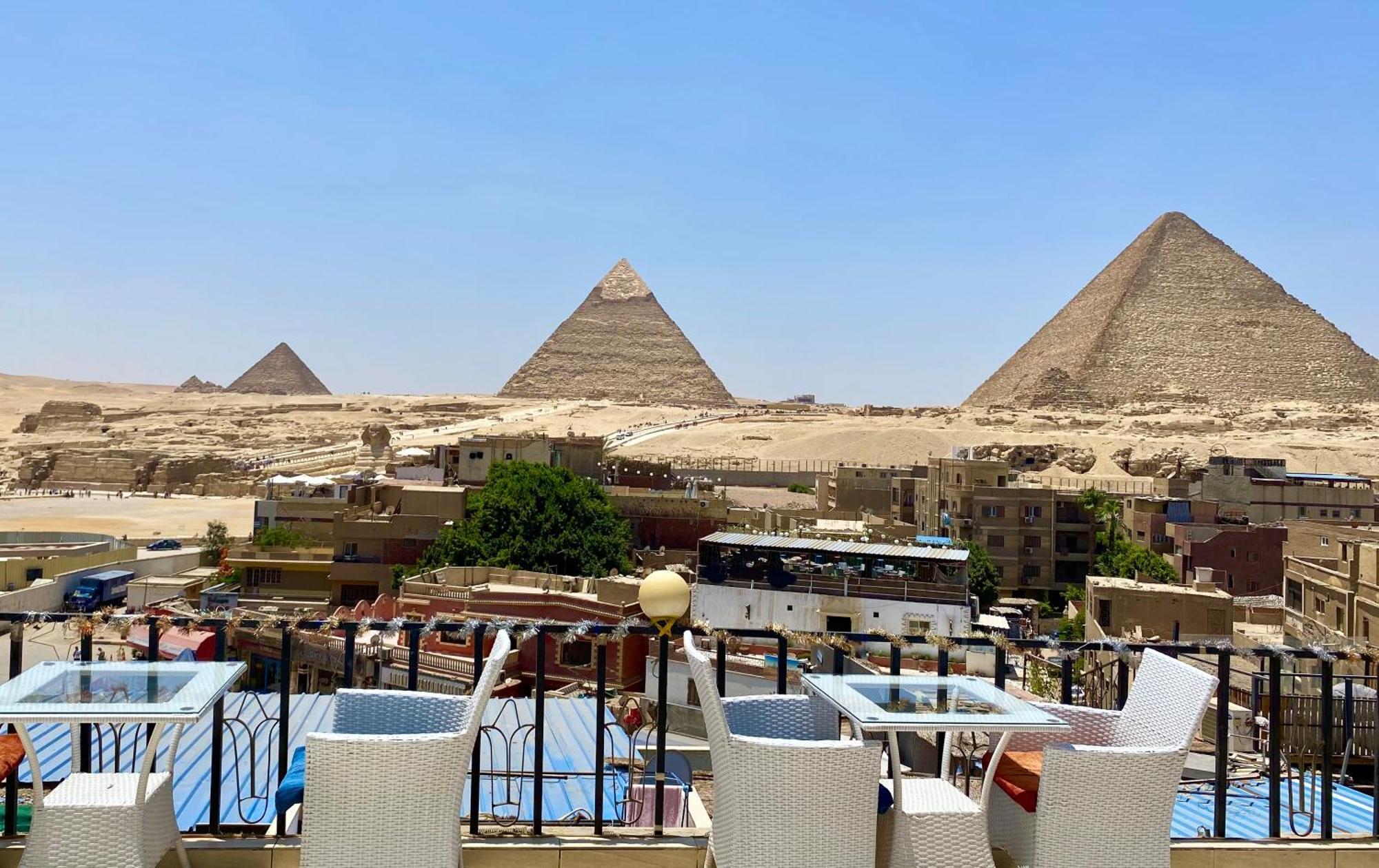 Golden Pyramids Inn Kafret el-Gabal Exterior foto